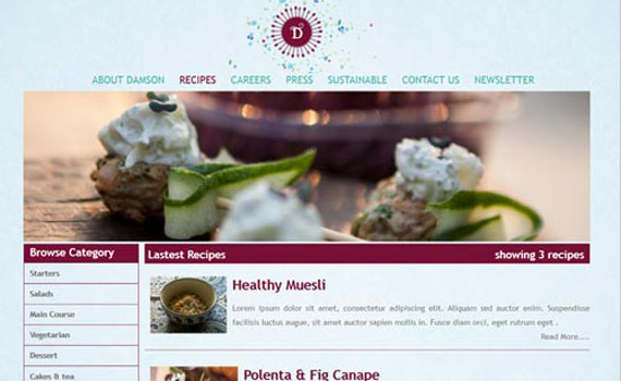 Food service web solutions