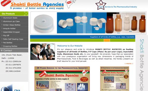 Shakti Bottle Website Design